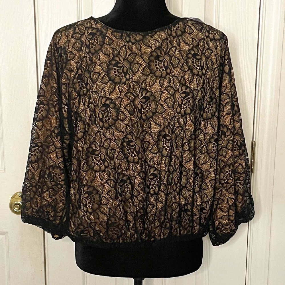 Womens' 3/4 Sleeve Ruffle Dress